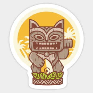 Tiki Kitty Sticker